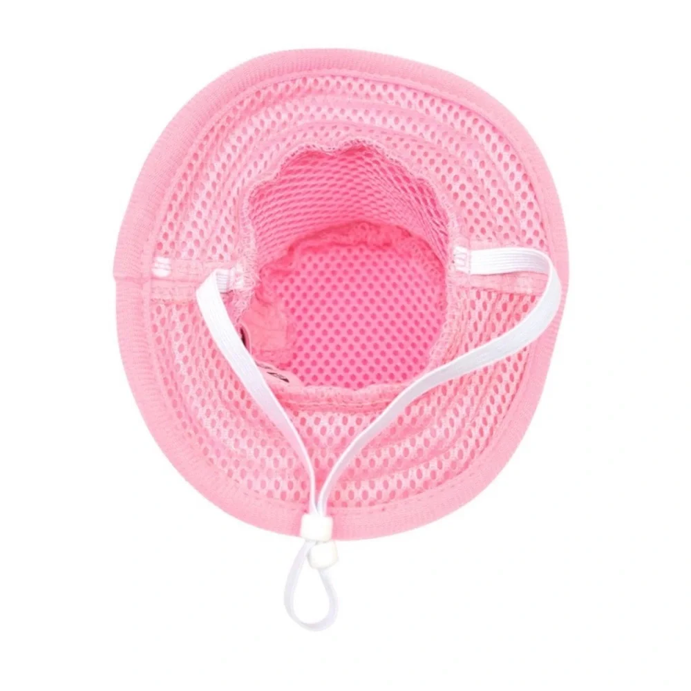 NWT Vibrant Life Dog Bucket Hat Pink/White polka dots Size XS/S(up to 20 pounds) - Picture 3 of 9